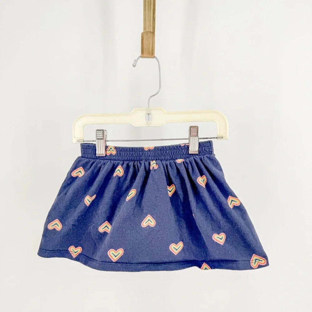 Old Navy girls skort navy with rainbows